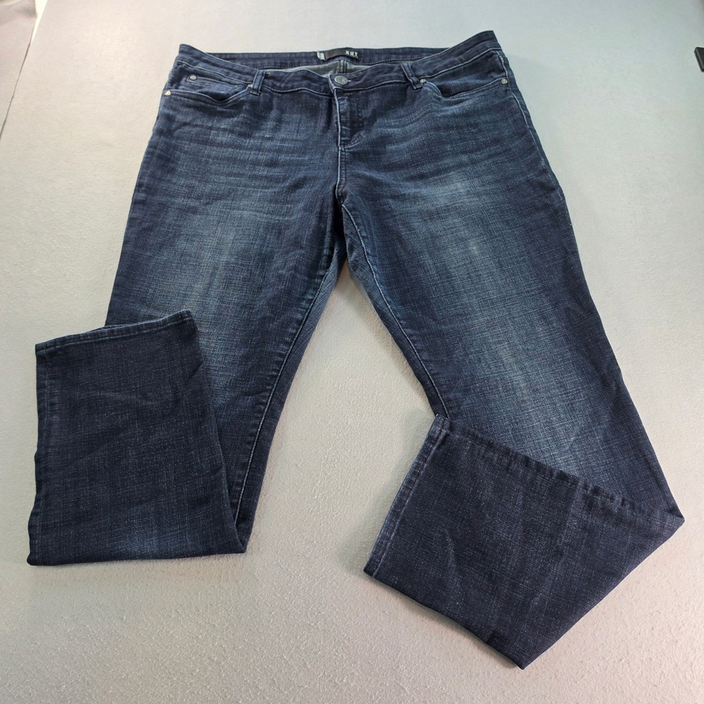 KUT from the Kloth Catherine Boyfriend Jeans Dark Wash Denim Stretch Pants